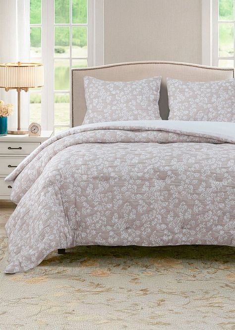 Cobertor Floral 2P Flores Beige-0
