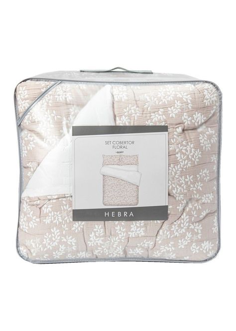 Cobertor Floral 2P Flores Beige-3