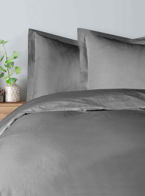 Funda De Plumon Lino gris 2P-0
