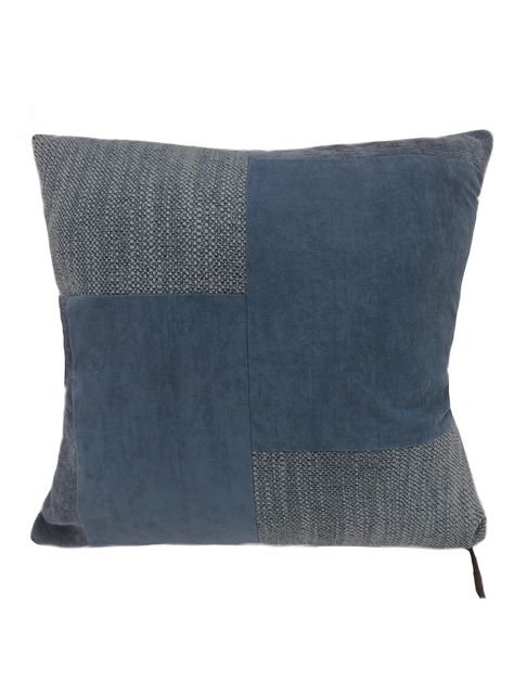 Cojin Patchwork  Azul 45X45-0
