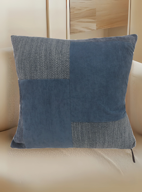 Cojin Patchwork  Azul 45X45-3