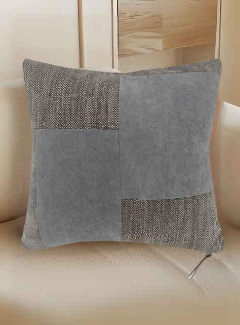 Cojin Patchwork  Gris 45X45-3