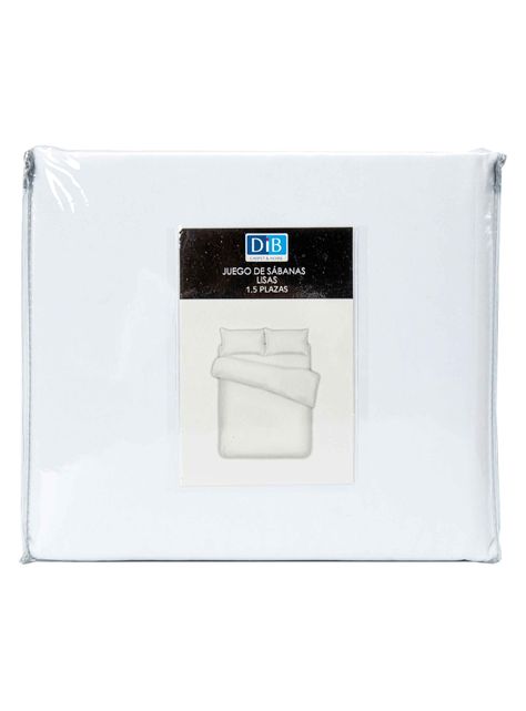 Sabanas Lisas 1.5P Blanco-3