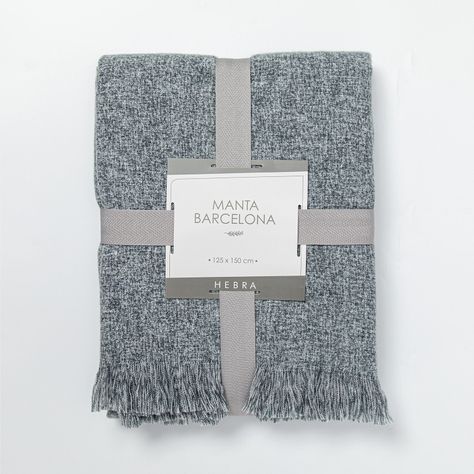 Manta Barcelona 125X150 Gris-1