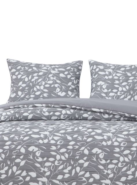 Cobertor Jacquard 2P Hojas Gris -0