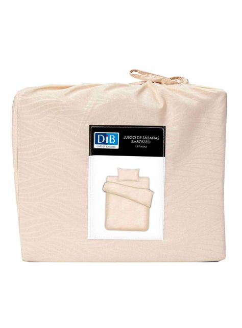 Sabanas Microfibra 1.5 Plaza Organic Crudo-3