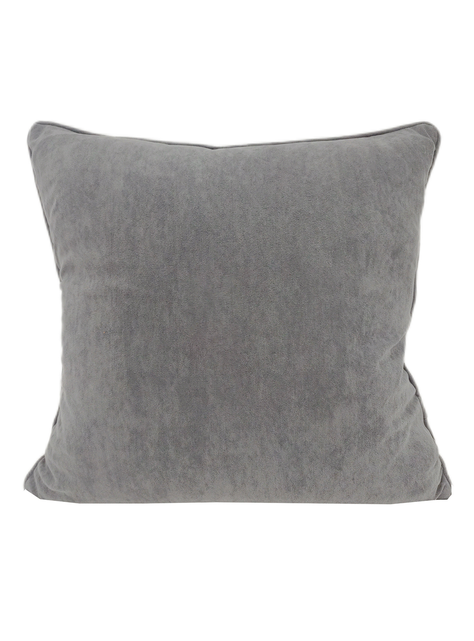 Cojin Terciopelo Gris 45X45-0