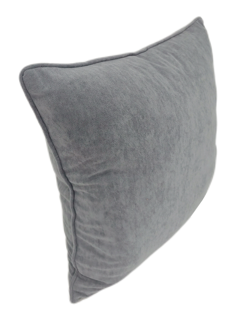 Cojin Terciopelo Gris 45X45-2