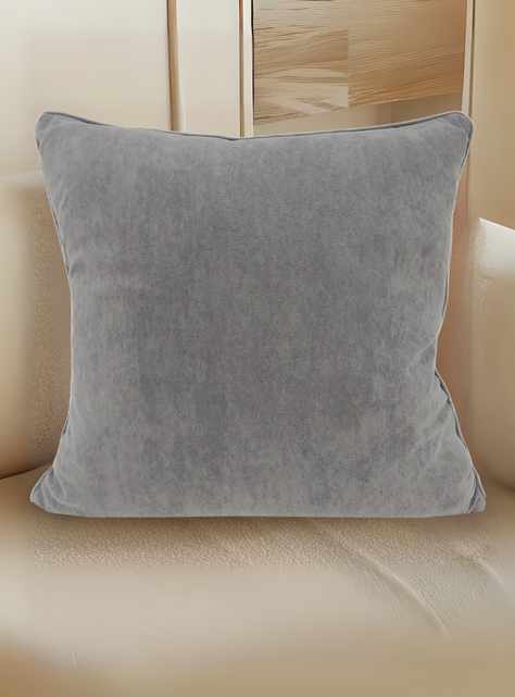 Cojin Terciopelo Gris 45X45-3