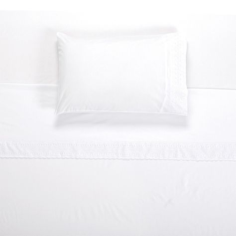 Juego Sabana Broderie Vitoria 1.5P Blanco-1