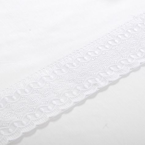 Juego Sabana Broderie Vitoria 1.5P Blanco-3