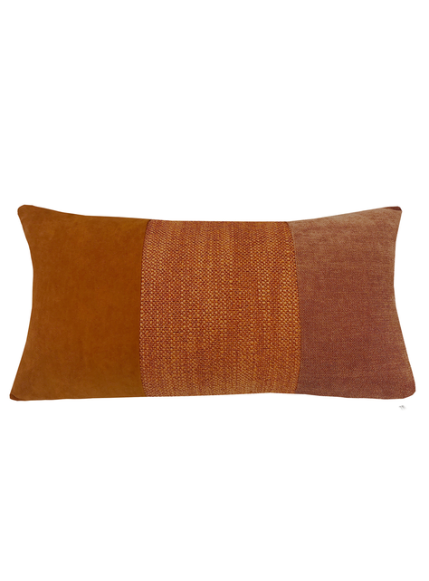 Cojin Patchwork  Rectangular Terracota 30X50-0