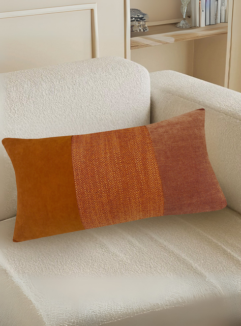 Cojin Patchwork  Rectangular Terracota 30X50-3