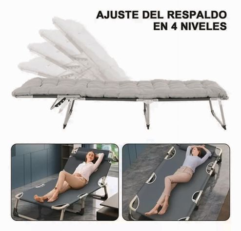 Cama Portátil Plegable Con Colchón-1