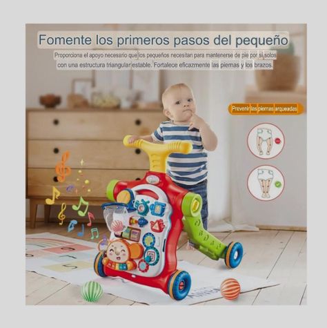 Caminadora Scooter Triciclo Mesa de Juegos Bebé Musical-5