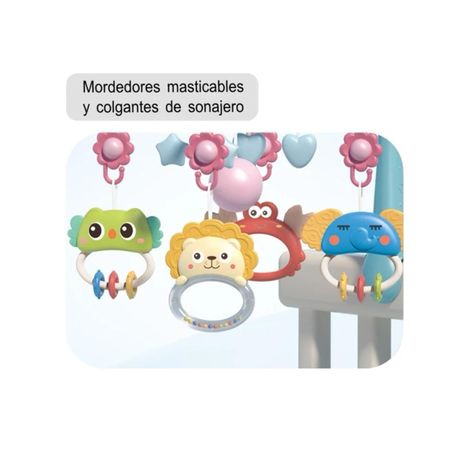 Móvil Musical Rosado Con Proyector Para Bebés 360-7
