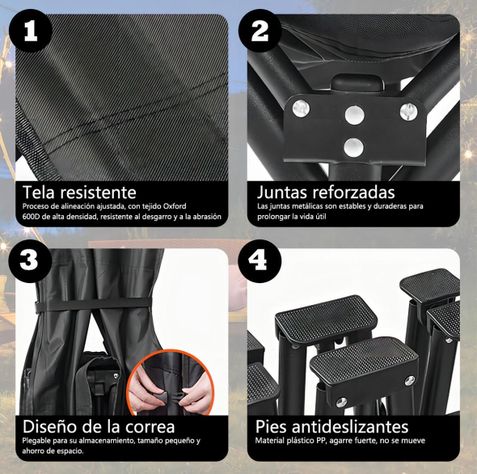 Cama de Camping Plegable Catre de Campaña Con Bolso-4