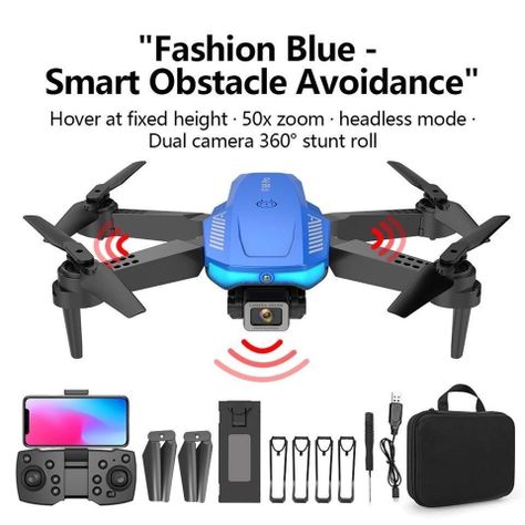 Dron Wifi Plegable 4K Doble Cámara Recargable Via Usb-6