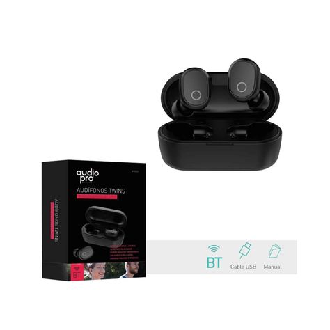AUDIFONO TWINS INALAMBRICOS BTV41 BLACK-1
