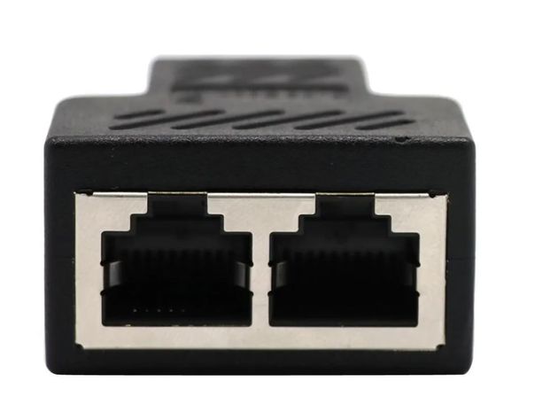 Adapatador RJ45 1 A 2 Para Dos PC -0