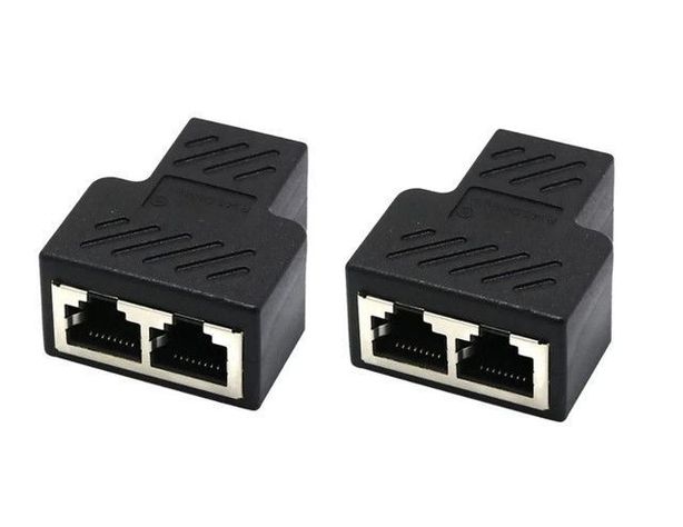 Adapatador RJ45 1 A 2 Para Dos PC -1