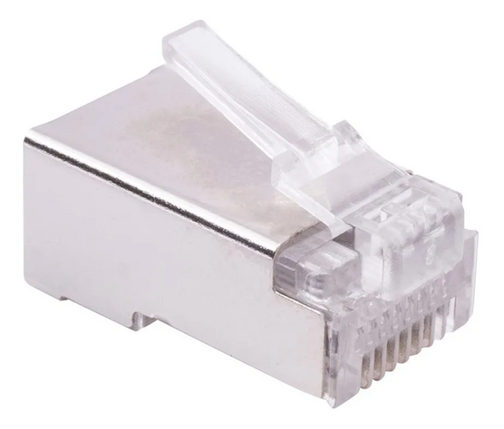 Rj45 Metalico Conector Ethernet  Cat 5 / 20 Unid.-0