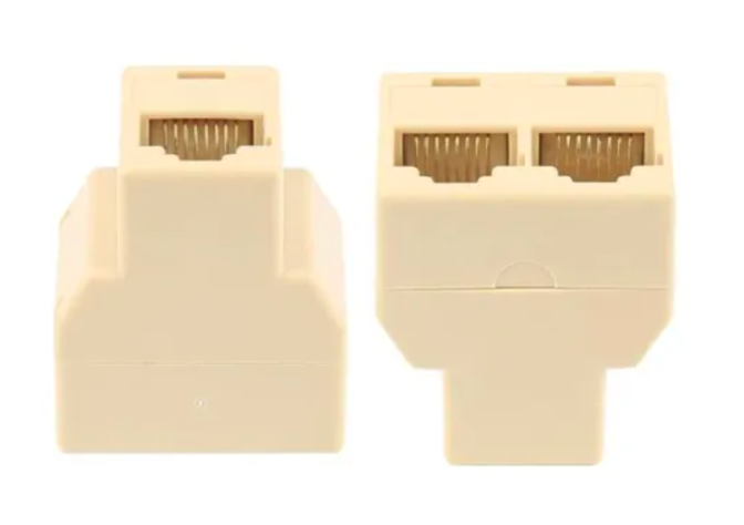 Adaptador DUAL Splitter Rj45 Cat5 6 Lan 1 A 2-0