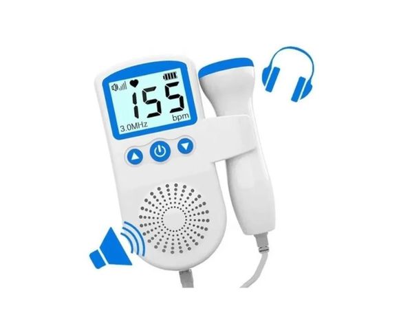 Monitor Doppler Sonar Utrasonico Azul + Gel + Pilas incluido-1