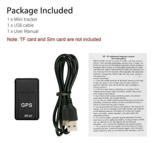 Localizador GPS GF07 para Coches GPS Tracker para Niños Mayores Mascotas-3