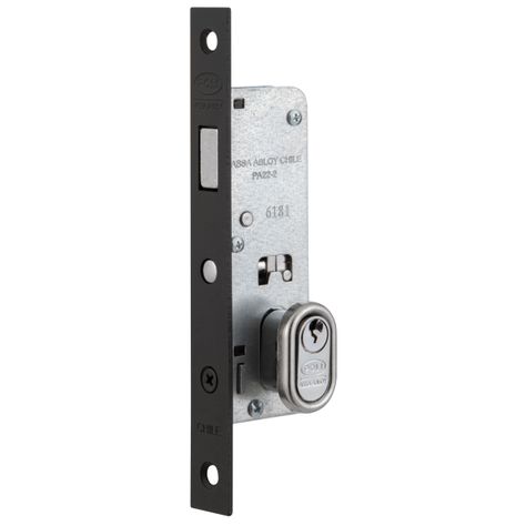 Cerradura Embutida POLI Puerta Corredera Negra-1