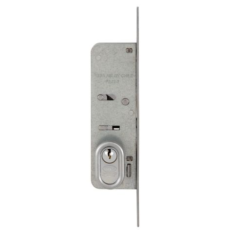 Cerradura Embutida POLI Puerta Corredera Cromado-1