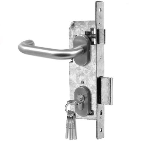 Cerradura Embutida Yale Roma B35 Oficina Perfil Aluminio-0