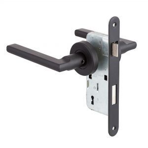 Cerradura Embutida Milano B40 Dormitorio Negro-1