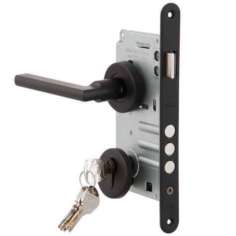 Cerradura Embutida POLI Milano B60 Acceso 1/2 Izquierda-2