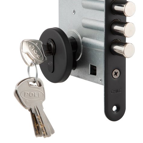 Cerradura Embutida POLI Milano B60 Acceso 1/2 Izquierda-4