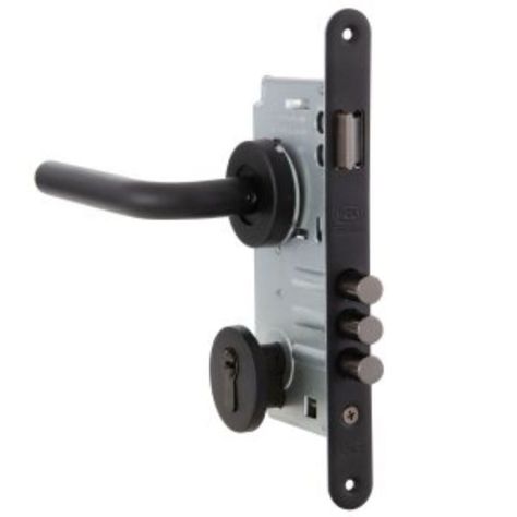 Cerradura Embutida Firenze Black B60 Poli Acceso 1/2-0