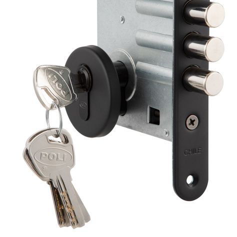 Cerradura Embutida Firenze Black B60 Poli Acceso 1/2-4
