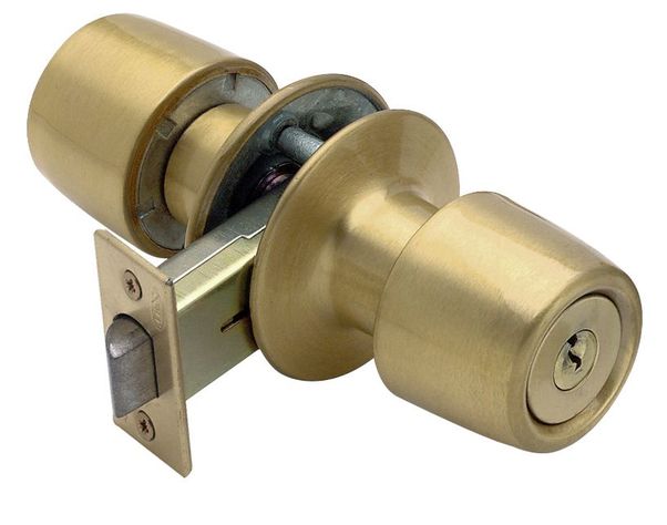 Cerradura Tubular Yale Pomo Urbano Oficina/Dormitorio Bronce-0