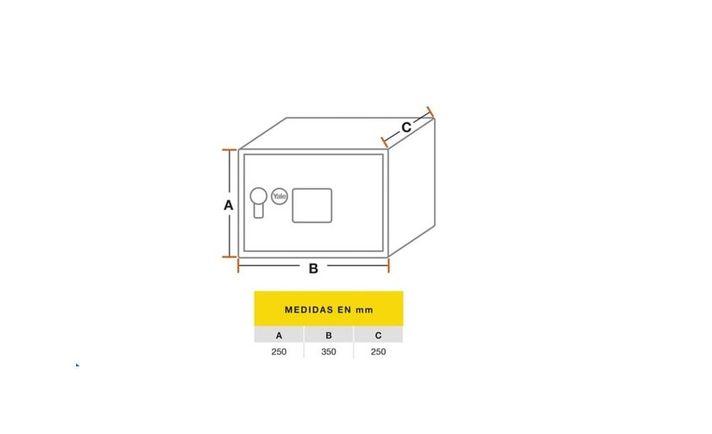 Caja de Seguridad YALE Home 16,3 lts.-7