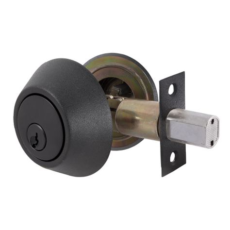 Cerrojo Auxiliar Negro Doble-1