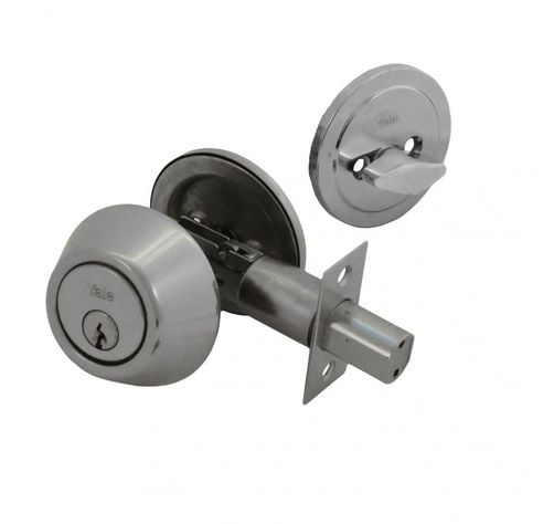 Cerrojo Auxiliar Yale Llave/Perilla Inoxidable-0