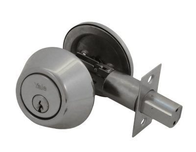 Cerrojo Auxiliar Yale Llave/Perilla Inoxidable-3