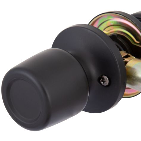 Cerradura Tubular Pomo 8000 Antibacterial Libre Paso Negro-4