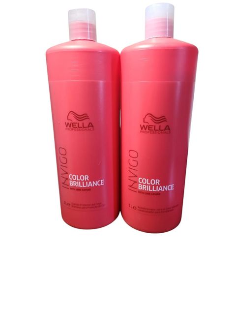  kit Wella Professionals INVIGO Color Brilliance shampoo y acondicionador 1000ml-0