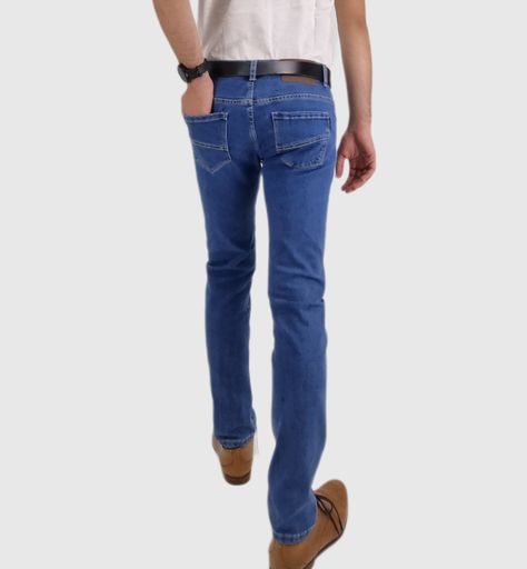 Jeans tiro medio-alto semi pitillo light blue-3