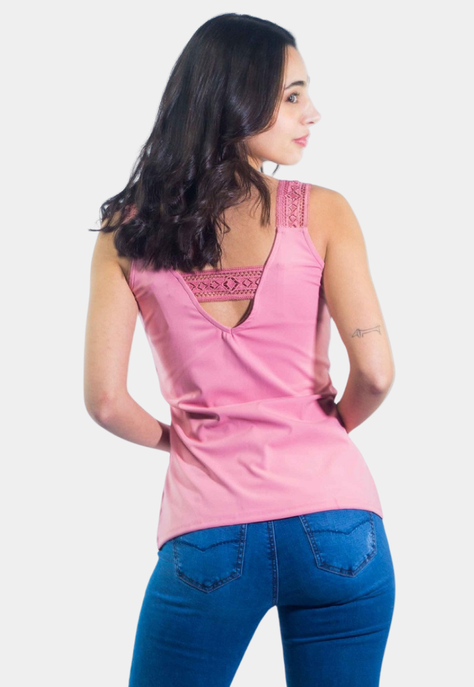 Top Poliamida Cruzada Rosa Tentation-2