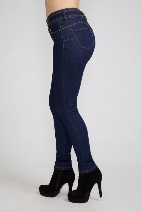 Jeans Pitillo Azul Tiro Alto Tentation-2