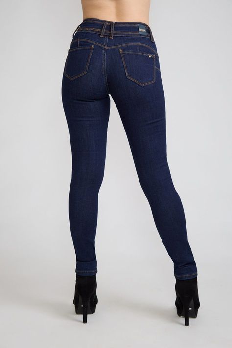Jeans Pitillo Azul Tiro Alto Tentation-3