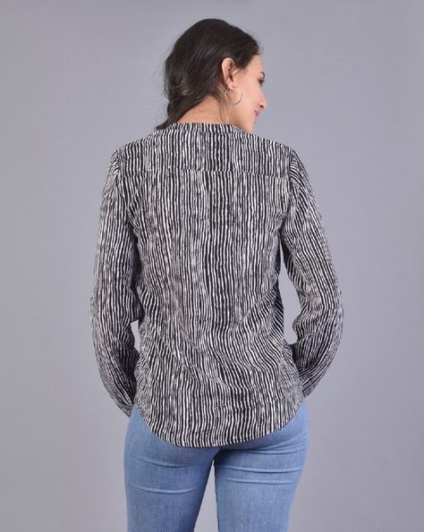 Blusa rayas negro-2
