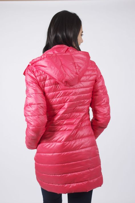 Parka larga coral-2